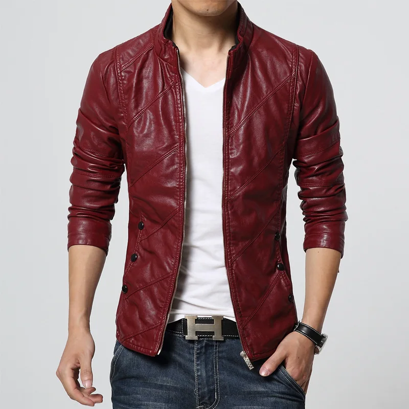 Men's L-6XL PU Leather Slim Jacket Motorcycle Stand Collar Casual Coats Zipper Up Long Sleeve V2
Men's L-6XL PU Leather Slim Jacket Motorcycle Stand Collar Casual Coats Zipper Up Long Sleeve V2
