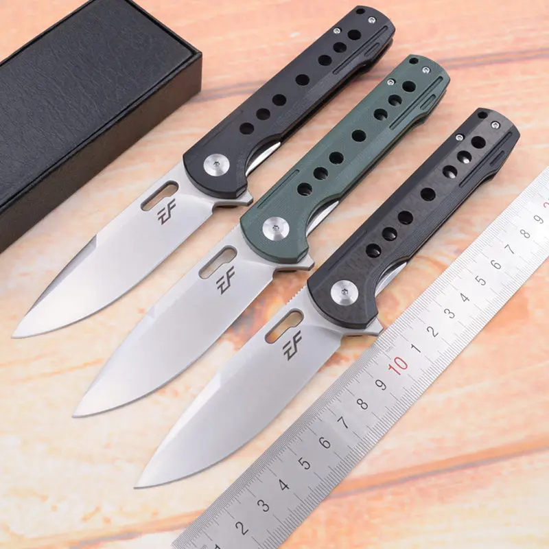 Eafengrow 1971 Real D2 Steel 60 HRC G10 carbon fiber ball bearing Folding Camp Hunt Survival Outdoor EDC Tool Kitchen Knife
Eafengrow 1971 Real D2 Steel 60 HRC G10 carbon fiber ball bearing Folding Camp Hunt Survival Outdoor EDC Tool Kitchen Knife