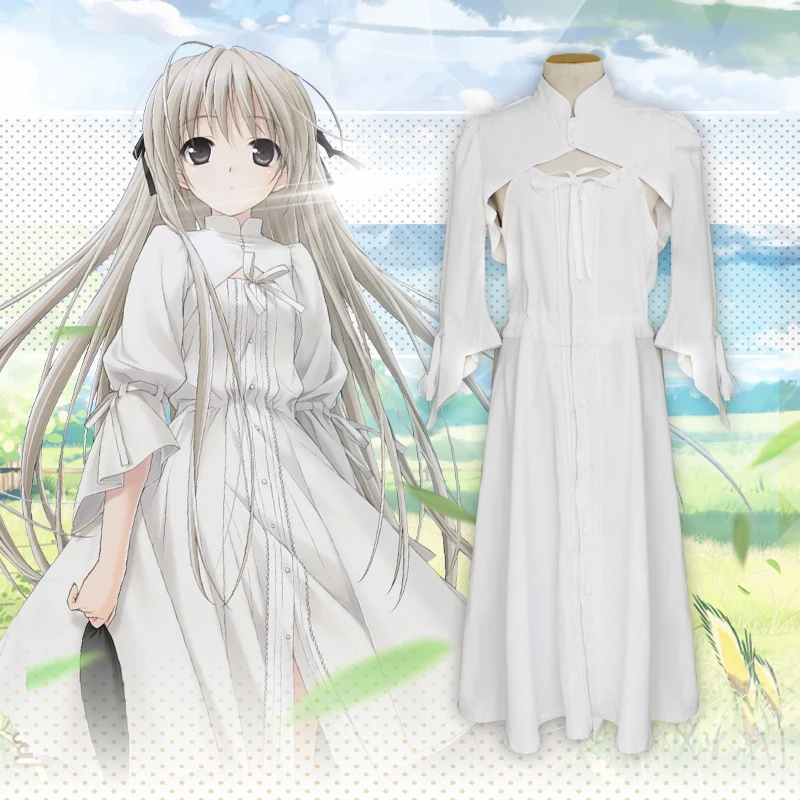 Anime Kasugano Sora cosplay dresses Yosuga no Sora cosplay Women White Lolita Dress costumes Daily Clothing
Anime Kasugano Sora cosplay dresses Yosuga no Sora cosplay Women White Lolita Dress costumes Daily Clothing