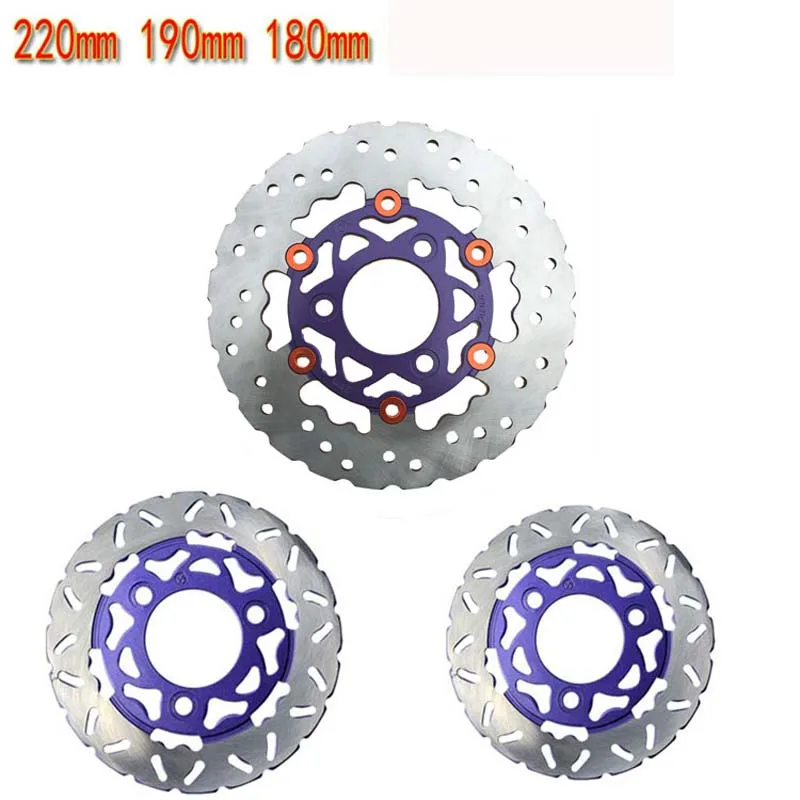 Motorcycle modification Front and rear brake discs high quality material 180mm 190mm 220mm size Motorcycle brake discs
Motorcycle modification Front and rear brake discs high quality material 180mm 190mm 220mm size Motorcycle brake discs