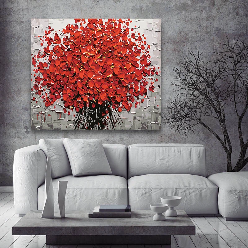 Canvas painting DIY Art poster modern wall art red flowers abstract pictures for living room home decoration no frame
Canvas painting DIY Art poster modern wall art red flowers abstract pictures for living room home decoration no frame