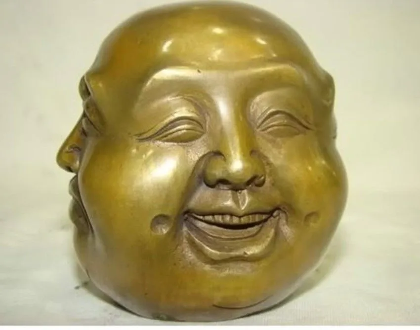 decoration bronze factory Pure Brass Antique Old Elaborate Chinese Tibetan Brass four face seal buddha head statue
decoration bronze factory Pure Brass Antique Old Elaborate Chinese Tibetan Brass four face seal buddha head statue