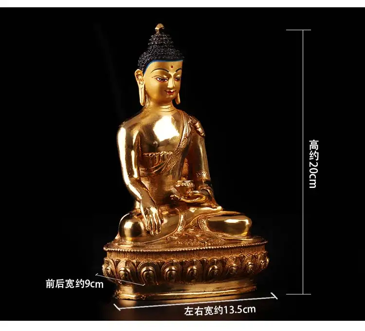 Special price # 20CM tall # HOME family Talisman Protection # Tibetan Buddhism Gilding Sakyamuni Buddha statue- good buddha
Special price # 20CM tall # HOME family Talisman Protection # Tibetan Buddhism Gilding Sakyamuni Buddha statue- good buddha