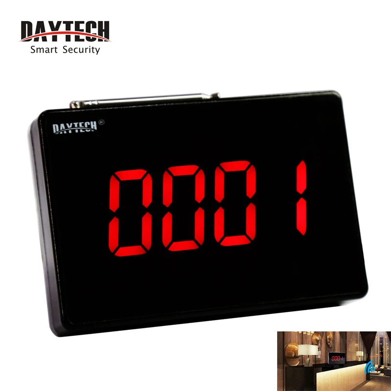 Пейджер DATTECH Coaster система вызова ЖК панельный Приемник 433 МГц для пейджинга