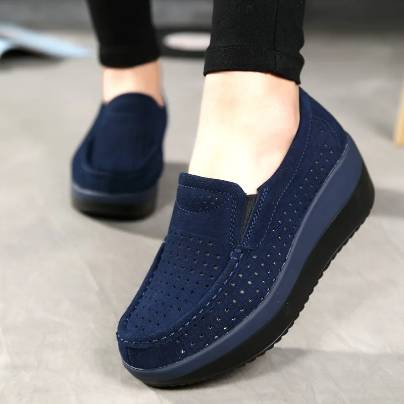 2020 new Spring Women Flat Platform Loafers Shoes Ladies Suede Leather Hollow Casual Shoes Slip On Flats Moccasins Creepers
2020 new Spring Women Flat Platform Loafers Shoes Ladies Suede Leather Hollow Casual Shoes Slip On Flats Moccasins Creepers