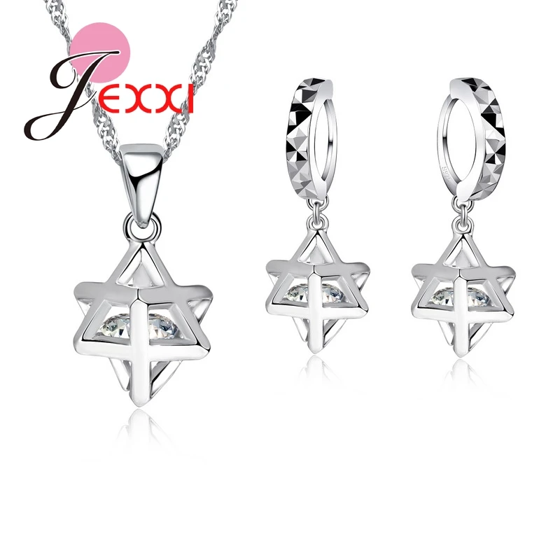 Birthday Gift 925 Sterling Silver Pendant Set For Women Geometry Austrian Crystal Necklace Earring Jewelry Set
Birthday Gift 925 Sterling Silver Pendant Set For Women Geometry Austrian Crystal Necklace Earring Jewelry Set
