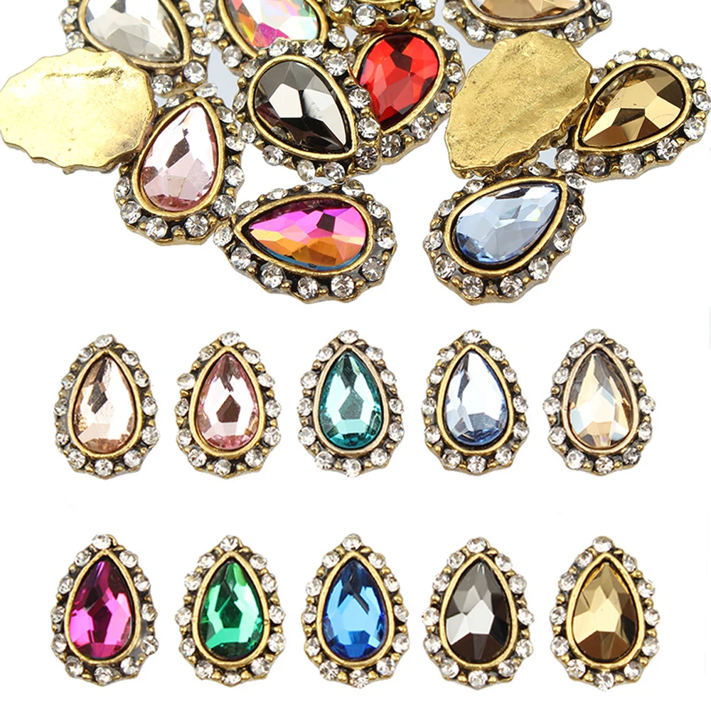 New Water Drop Crystal Nail art Rhinestone Alloy Nail Art Decorations Glitter DIY 3D charm crystal diamonds Nail Jewelry Pendant
New Water Drop Crystal Nail art Rhinestone Alloy Nail Art Decorations Glitter DIY 3D charm crystal diamonds Nail Jewelry Pendant