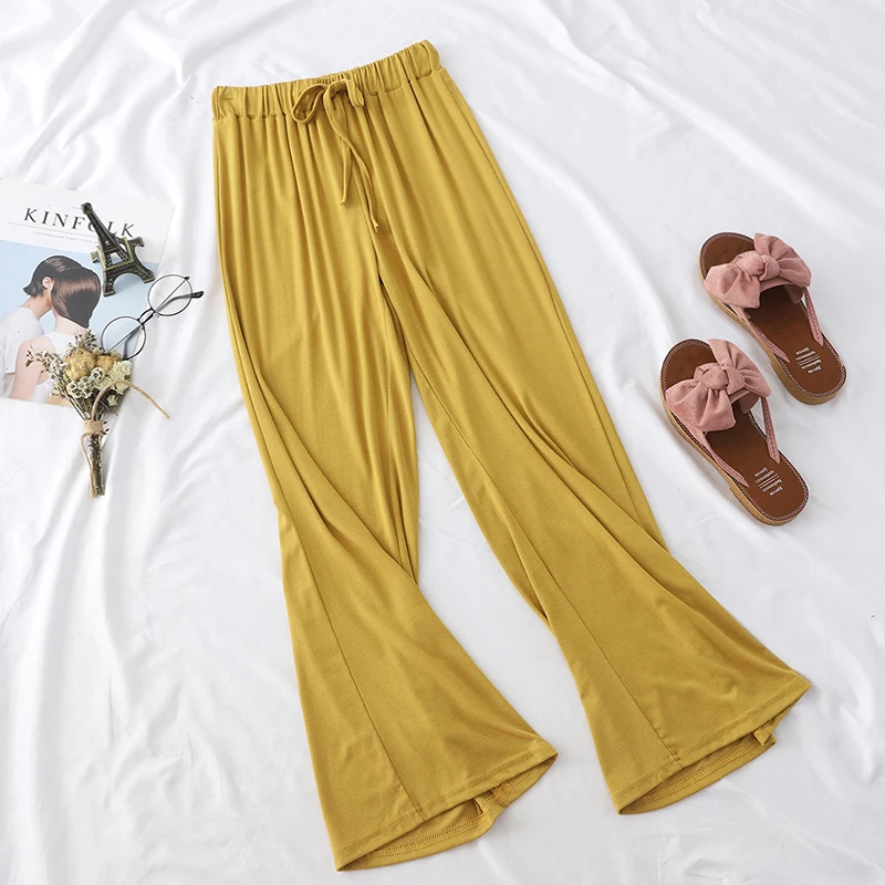 New Spring Autumn Casual Loose Trousers Women Fashion Thin Knitted High Waist Pants Lace-up All-Match Wide Leg Pants Female M697
New Spring Autumn Casual Loose Trousers Women Fashion Thin Knitted High Waist Pants Lace-up All-Match Wide Leg Pants Female M697