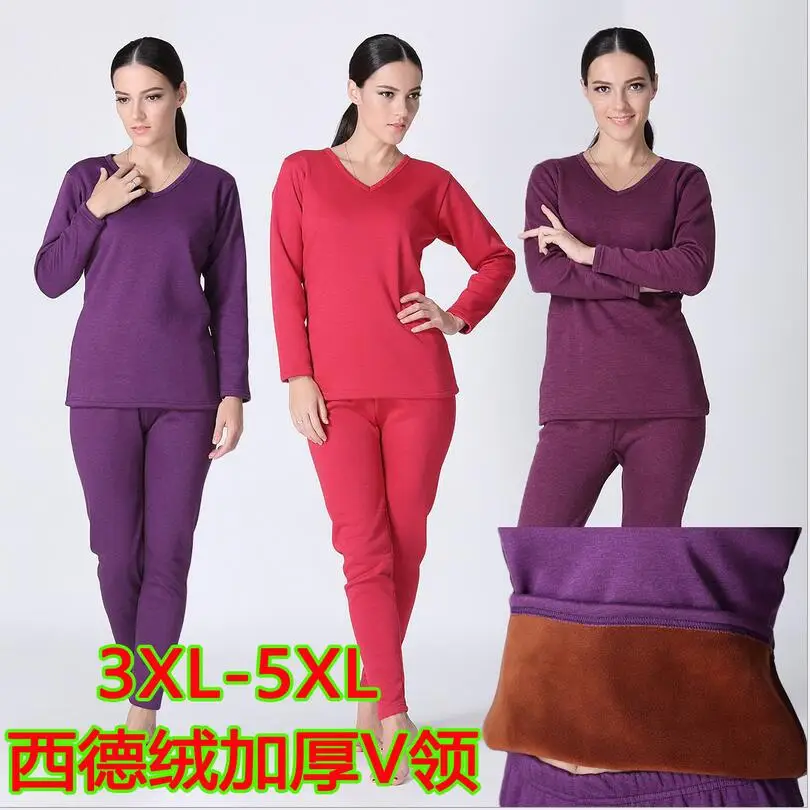 new arrival Manufacturers wholesale winter underwear plus velvet women V NECK thick warm super large plus size 3XL- 5XL 6XL
new arrival Manufacturers wholesale winter underwear plus velvet women V NECK thick warm super large plus size 3XL- 5XL 6XL