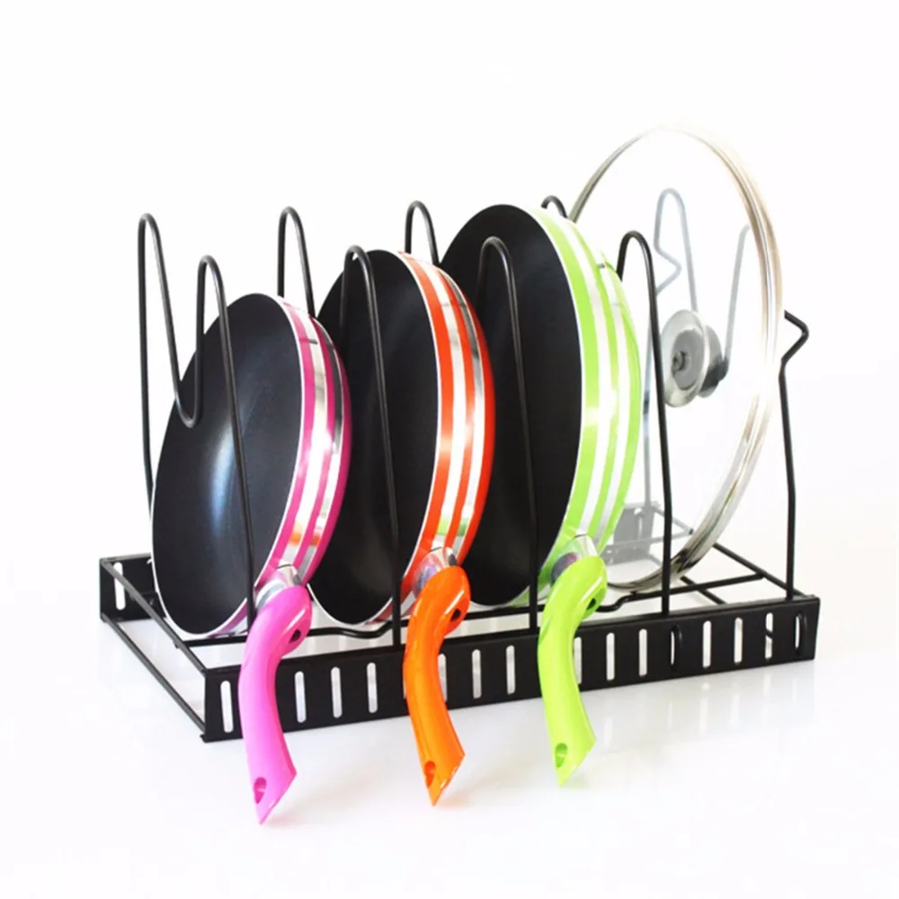 

4/5 Storey Stainless Steel Pan Pot Rack Cover Lid Rest Stand Spoon Holder Home Applicance The Goods For Kitchen Accessories