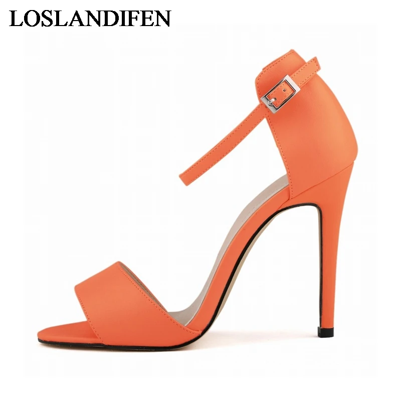 PU Leather Open Toe Women Pumps 11CM High Thin Heels Ladies Shoes Summer Office Party Wedding Comfortable Sandals NLK-C0020
PU Leather Open Toe Women Pumps 11CM High Thin Heels Ladies Shoes Summer Office Party Wedding Comfortable Sandals NLK-C0020