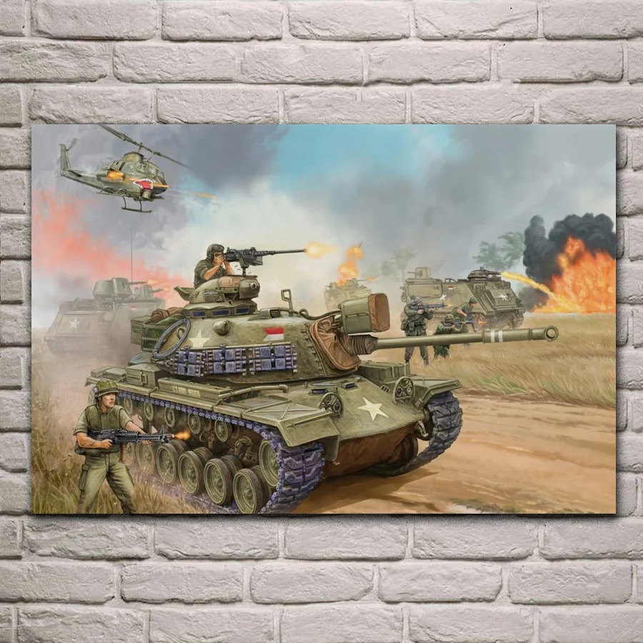 M48A3 Patton Средний резервуар M41 Вьетнам тропические войны пламя ткань настенные постеры картина домашнее Искусство Декор для гостиной QX128
M48A3 Patton Средний резервуар M41 Вьетнам тропические войны пламя ткань настенные постеры картина домашнее Искусство Декор для гостиной QX128