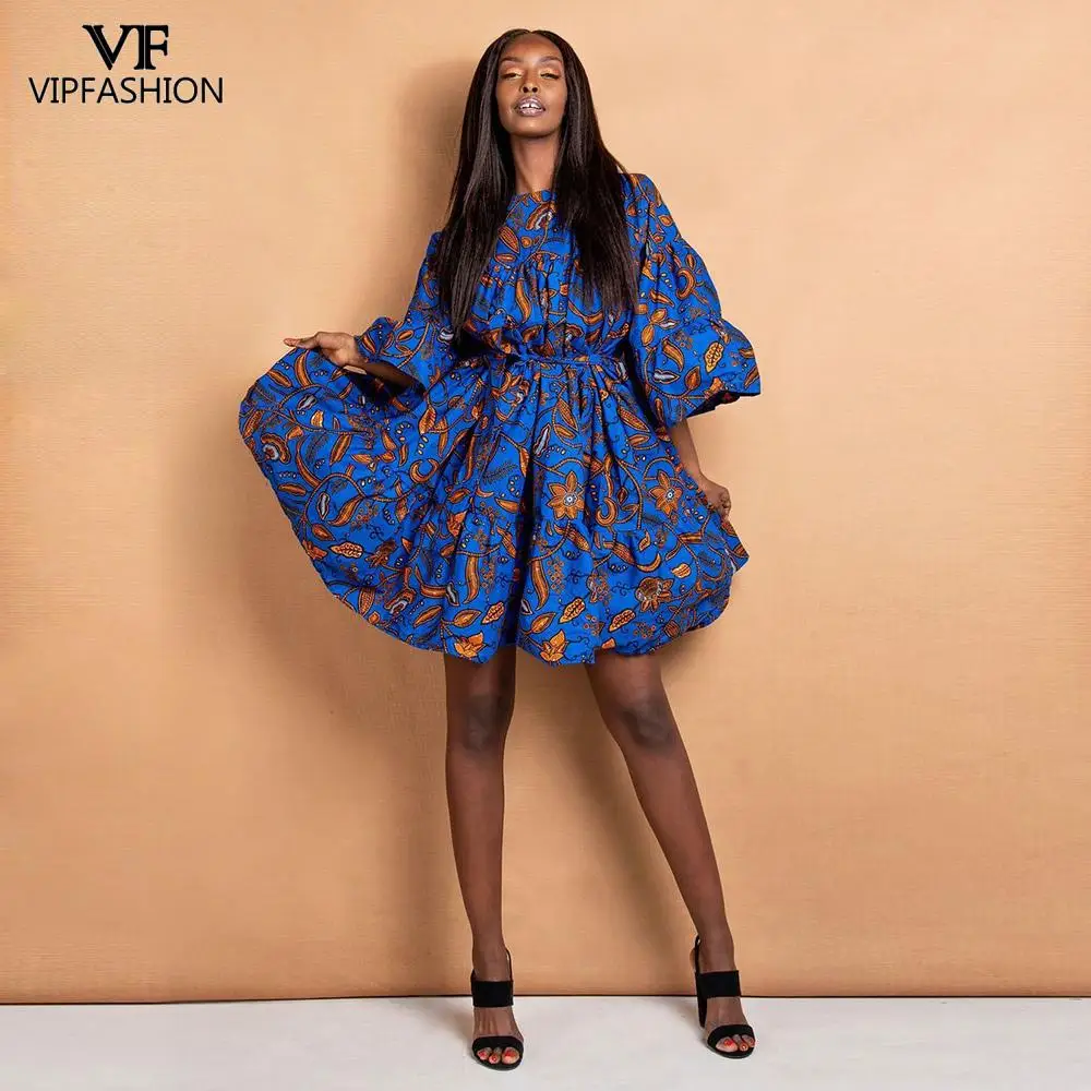 VIP FASHION Women Summer African Clothes For Women Bubble Dress Vintage Floral Print African Dress
VIP FASHION Women Summer African Clothes For Women Bubble Dress Vintage Floral Print African Dress
