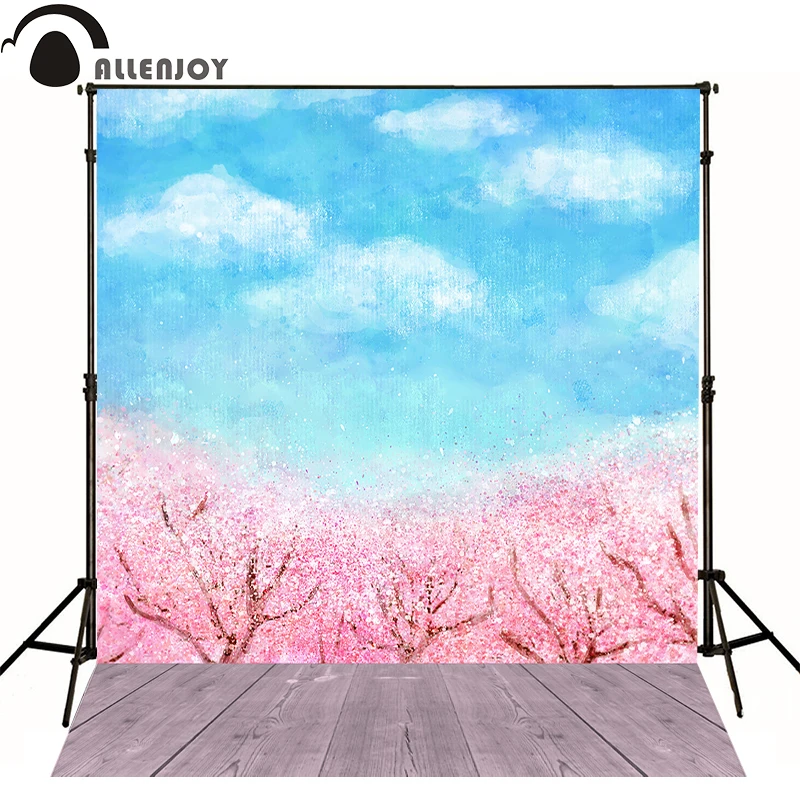 Allenjoy Professional photography background Bowen wood photography backdrops blue sky pink flowers photography studio props
Allenjoy Professional photography background Bowen wood photography backdrops blue sky pink flowers photography studio props