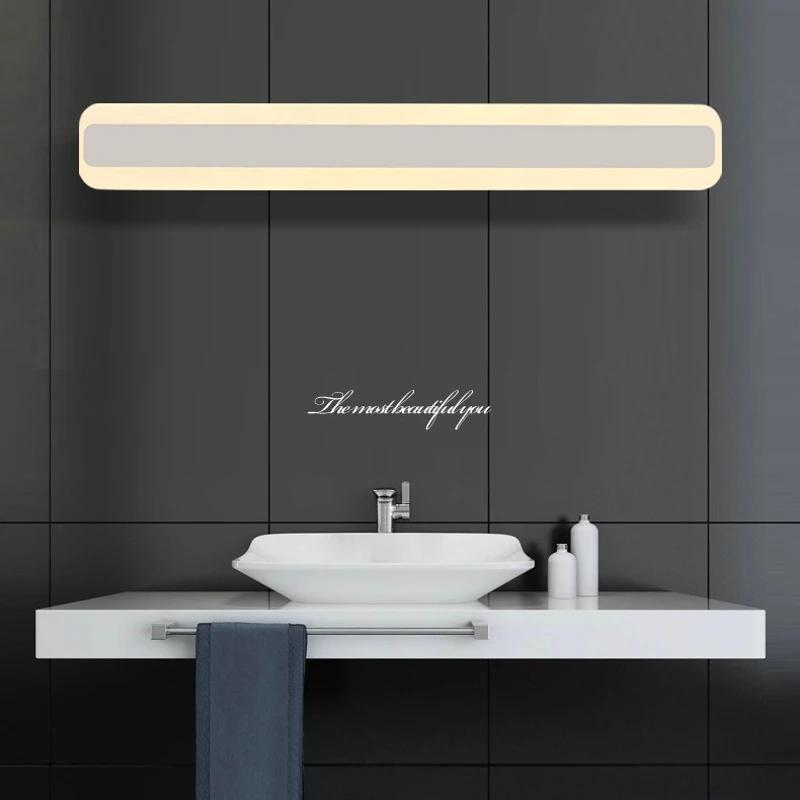 Modern Led Bathroom Wall lamp 40/50CM Mirror front light Minimalism Bedroom toilet Makeup wall sconces lights Aluminum Lighting
Modern Led Bathroom Wall lamp 40/50CM Mirror front light Minimalism Bedroom toilet Makeup wall sconces lights Aluminum Lighting