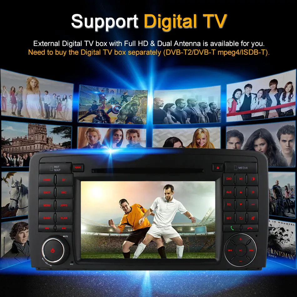 Android4.4 7 inch Quad Core Car DVD radio for Benz R Class W251 R280 R300 R320 R350 support wifi 3G BT GPS DAB TPMS DTV
Android4.4 7 inch Quad Core Car DVD radio for Benz R Class W251 R280 R300 R320 R350 support wifi 3G BT GPS DAB TPMS DTV