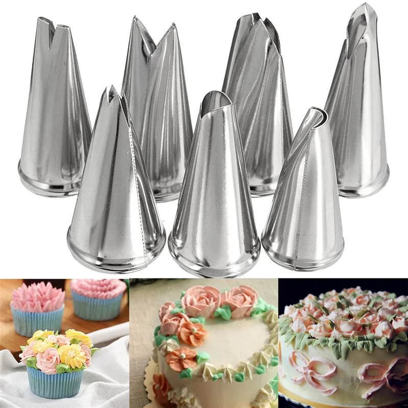 Aomily 7pcs/Set Rose Flower Petal Nozzles DIY Dessert Cake Cream Decorating Tips Set Stainless Steel Baking Cupcake Pastry Tool
Aomily 7pcs/Set Rose Flower Petal Nozzles DIY Dessert Cake Cream Decorating Tips Set Stainless Steel Baking Cupcake Pastry Tool