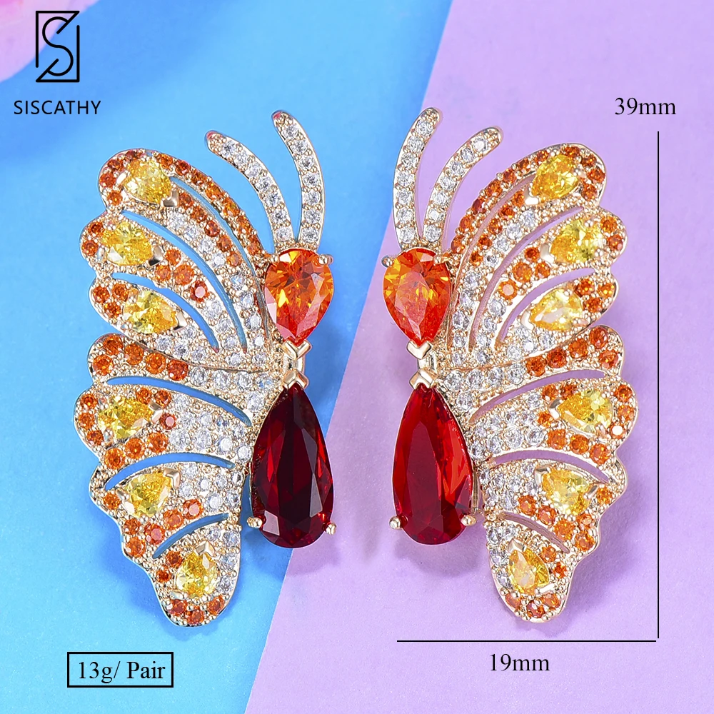 SISCATHY Charms Butterfly Stud Women Earrings Cute Cubic Zirconia Crystal Women Earring 2019 Party Accessories Fashion Jewelry
SISCATHY Charms Butterfly Stud Women Earrings Cute Cubic Zirconia Crystal Women Earring 2019 Party Accessories Fashion Jewelry