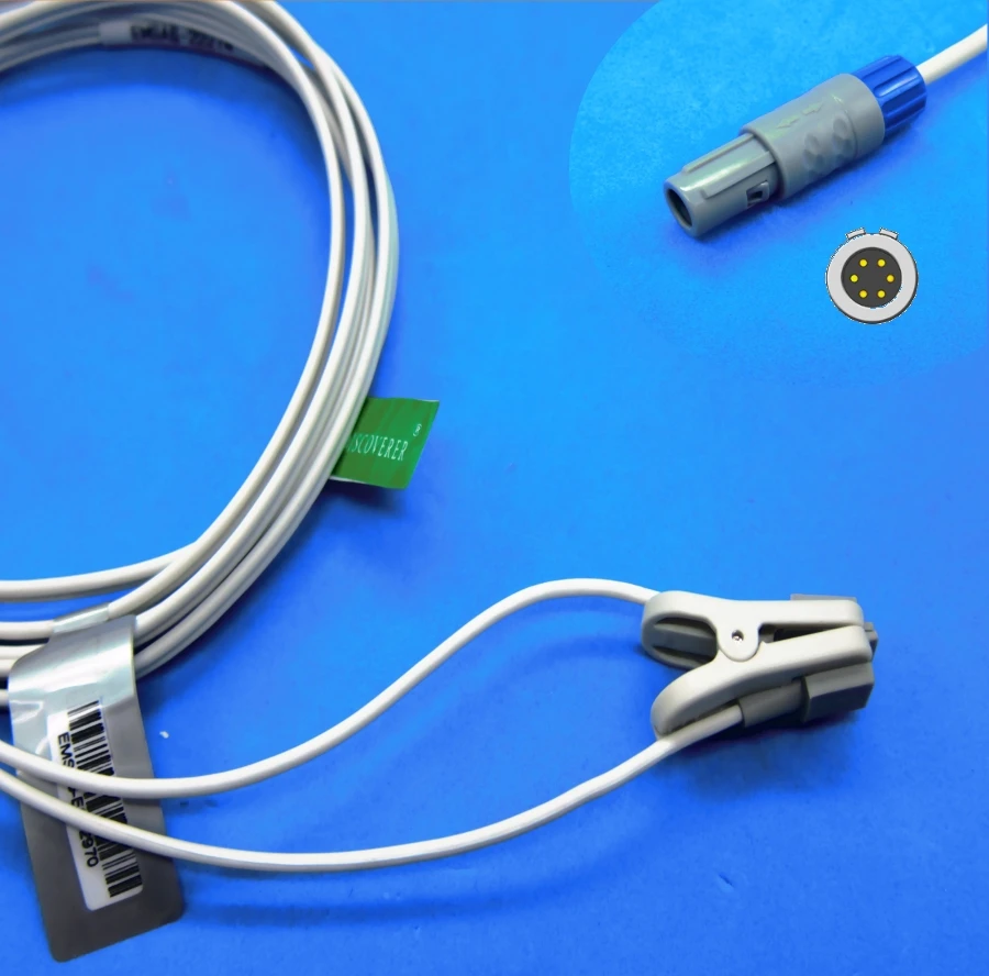Long cable child or neonate ear clip spo2 sensor for URIT U-A68B digital patient monitor
Long cable child or neonate ear clip spo2 sensor for URIT U-A68B digital patient monitor