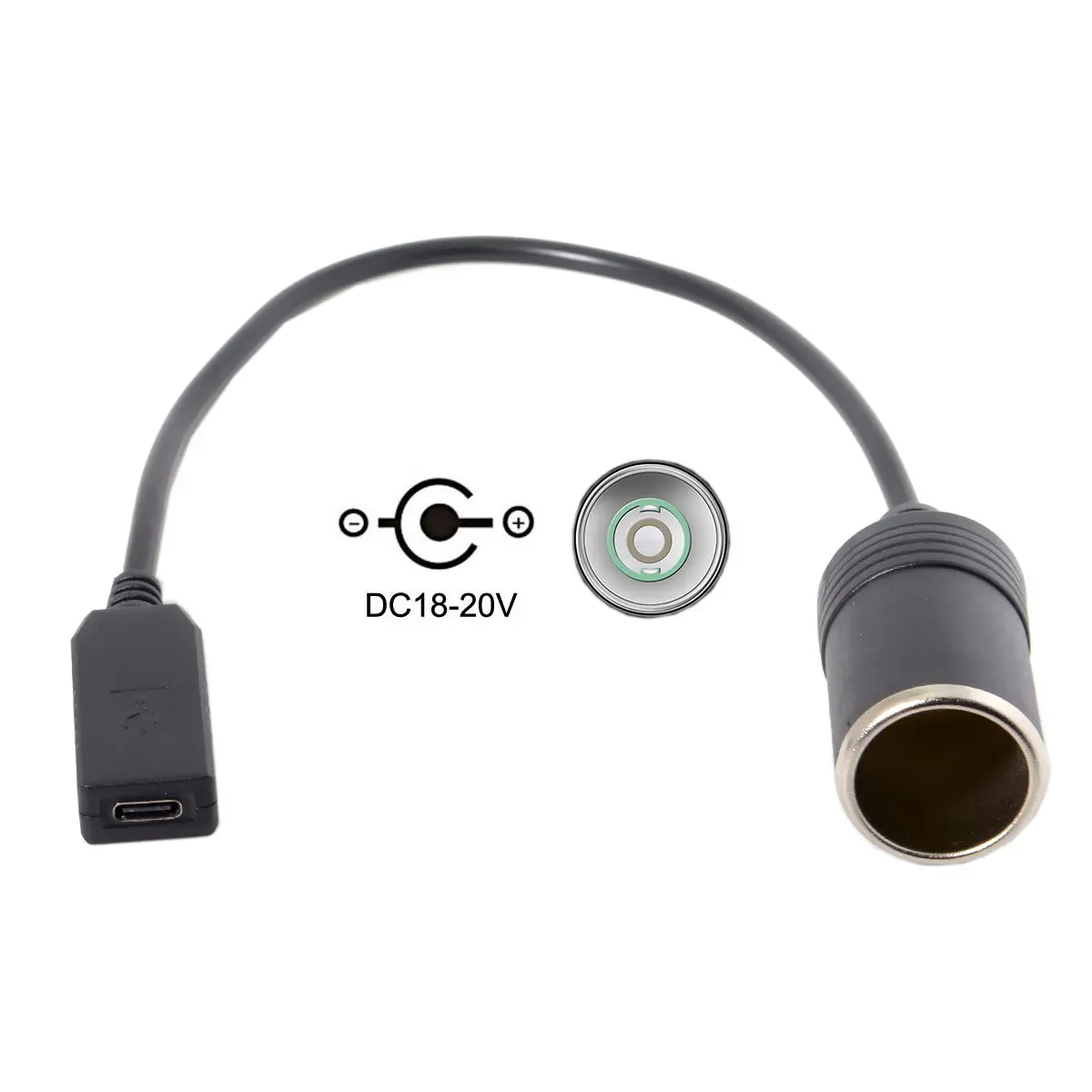 USB 3.1 Type C USB-C to Car Receptacle Charger Cable 20V 100W Auto Interior Accessories
USB 3.1 Type C USB-C to Car Receptacle Charger Cable 20V 100W Auto Interior Accessories