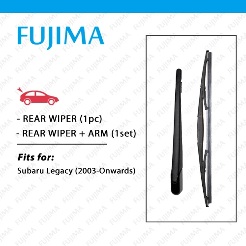 FUJIMA Rear Wiper Blade and Arm for Subaru Legacy (2003-Onwards) Back Window Windscreen Rear Wiper Arm
FUJIMA Rear Wiper Blade and Arm for Subaru Legacy (2003-Onwards) Back Window Windscreen Rear Wiper Arm