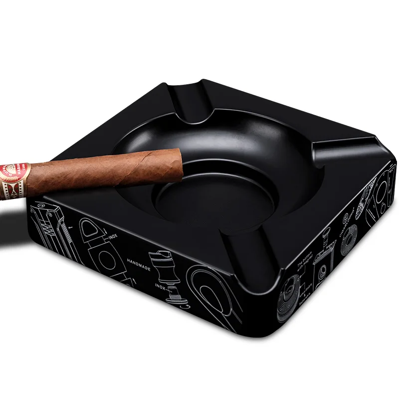 Free ship for christmas gift Scratch-resistant alloy metal Square Cigar Ashtray Holder 4 Rest with Gift Box AH-1070
Free ship for christmas gift Scratch-resistant alloy metal Square Cigar Ashtray Holder 4 Rest with Gift Box AH-1070