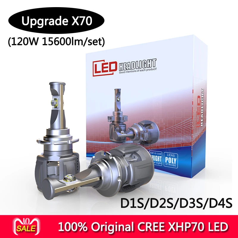 High power super bright 15600lm 120w one set C-ree P70 XHP70 LED chip replace HID D4C D1S D2S D3S D4S 5202 H16 LED car headlight
High power super bright 15600lm 120w one set C-ree P70 XHP70 LED chip replace HID D4C D1S D2S D3S D4S 5202 H16 LED car headlight