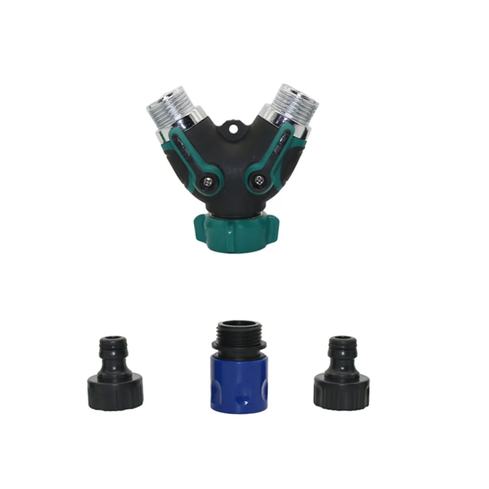 3/4" American Standard thread Y Valve with Quick Connectors Garden Irrigation Pipe Adapter Fitting Kit 1 Set | Дом и сад