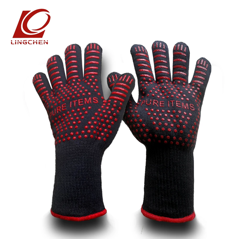 NEW 2018 Safety Mitts Camping Kitchen Black aramid glove anti-slip silicone polyester lining Heat Resistant Oven Grill Gloves
NEW 2018 Safety Mitts Camping Kitchen Black aramid glove anti-slip silicone polyester lining Heat Resistant Oven Grill Gloves