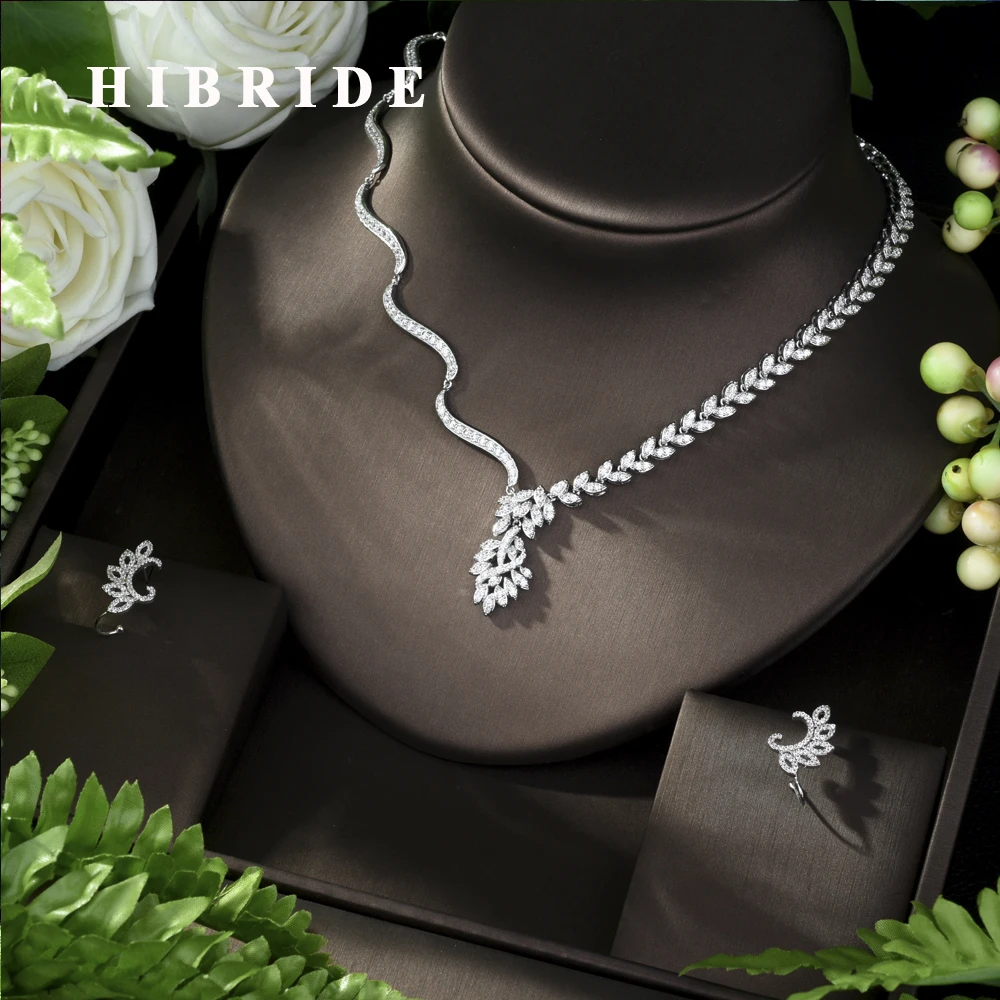 HIBRIDE Necklace Copper CZ New Arrival Charm Fashion Geometric Shape for Women Girl Wedding Jewelry Sets Anniversary N-958
HIBRIDE Necklace Copper CZ New Arrival Charm Fashion Geometric Shape for Women Girl Wedding Jewelry Sets Anniversary N-958