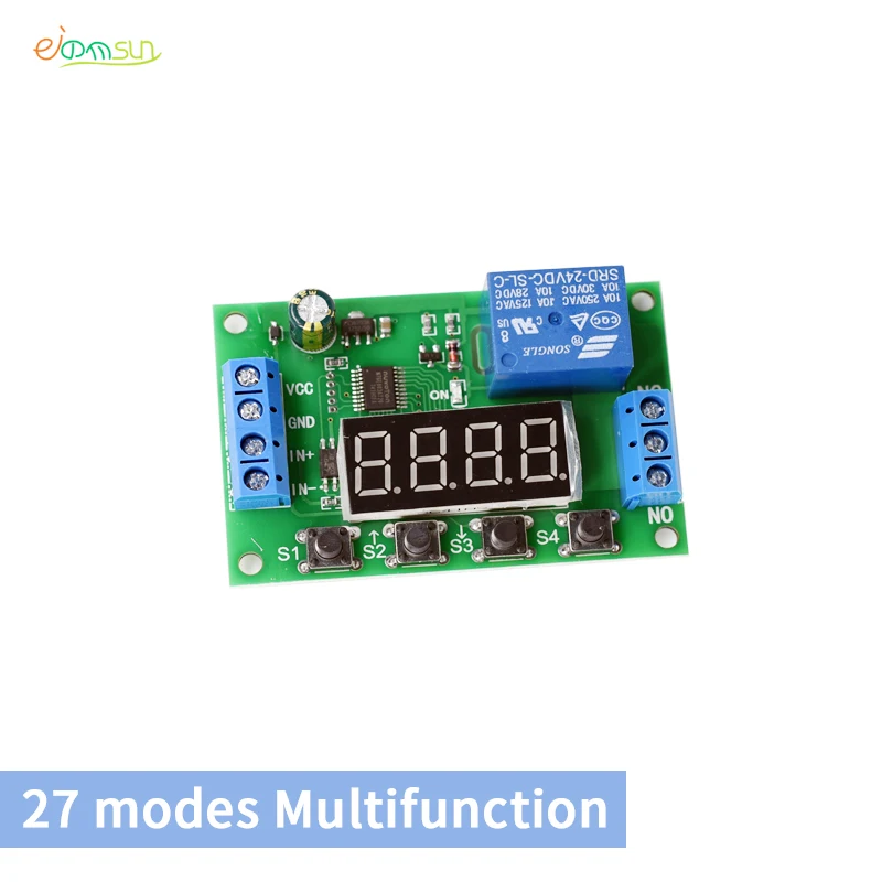 Интеллектуальная электроника, реле задержки включения/задержки выключения, модуль переключателя с таймером DC5V12V24V, многофункциональная петля 27 режимов
Интеллектуальная электроника, реле задержки включения/задержки выключения, модуль переключателя с таймером DC5V12V24V, многофункциональная петля 27 режимов