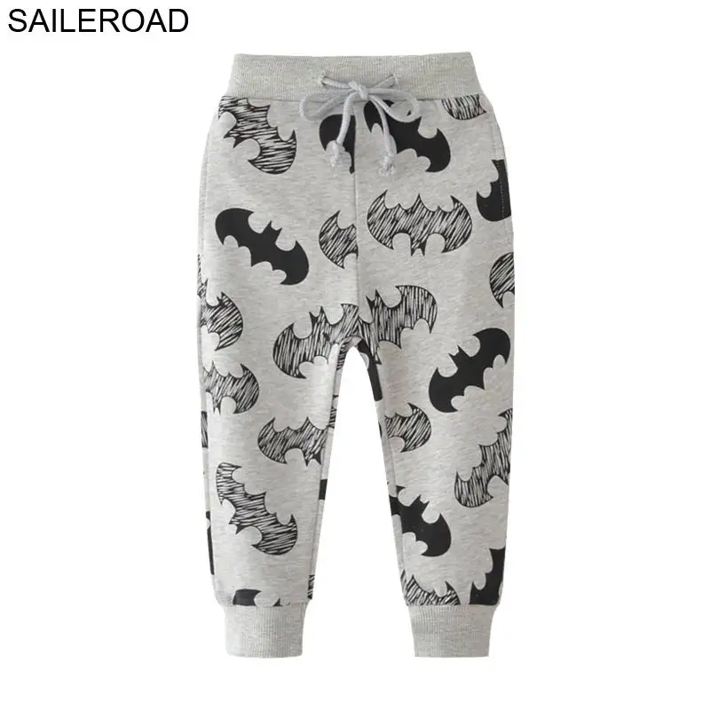 SAILEROAD 2-7лет мультфильм летучая мышь теплые брюки для мальчиков Осень Младенцы