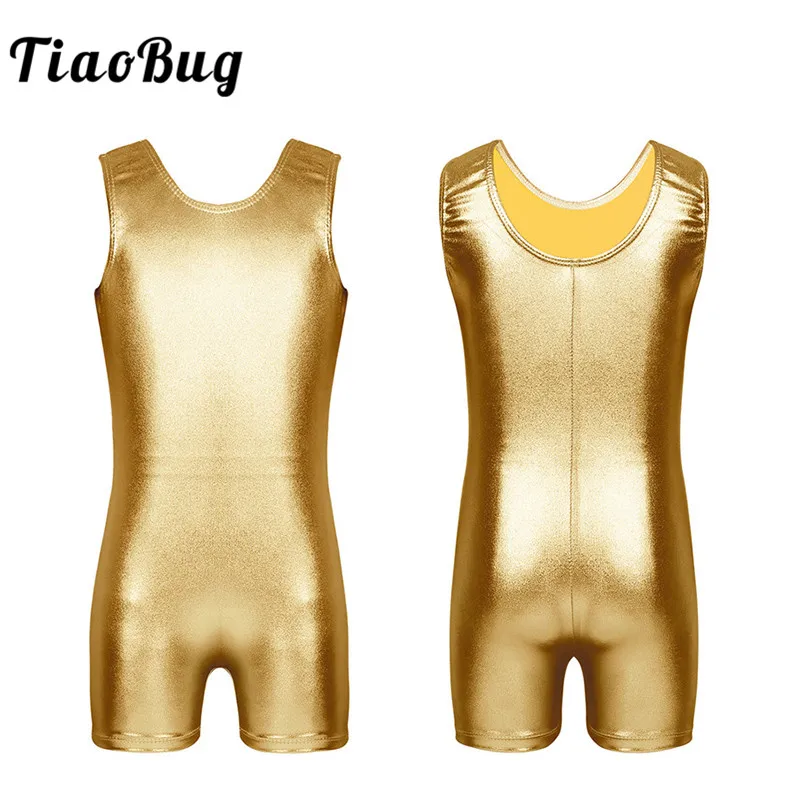 TiaoBug Girls One-piece Shiny Sleeveless Ballet Leotard Child Stage Dance Costume Kids Solid Color Gymnastics Leotard Jumpsuit
TiaoBug Girls One-piece Shiny Sleeveless Ballet Leotard Child Stage Dance Costume Kids Solid Color Gymnastics Leotard Jumpsuit