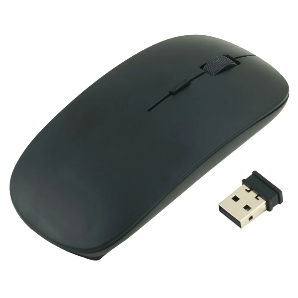 

Беспроводная мышь, 2,4 ГГц, ультратонкая оптическая мышь 1200DPI, мышь с USB-ключом для Windows 2000 ME XP Vista 7, ноутбука, ПК