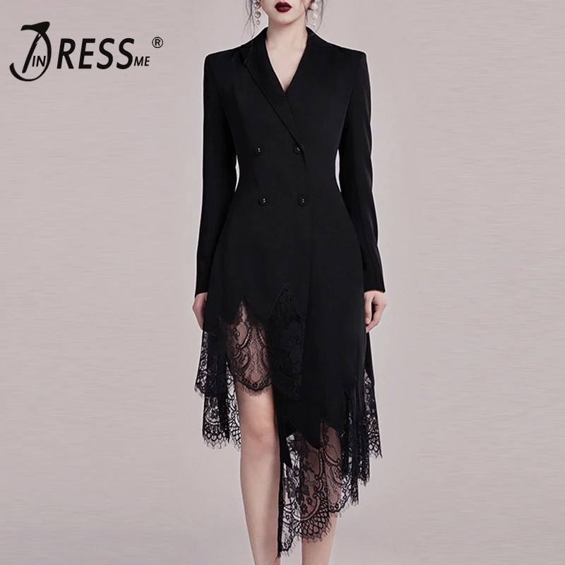 INDRESSME 2019 новый черный костюм платье с длинным рукавом глубоким V-образным вырезом Асимметричный кружевной подол асимметричный подол с бахро...
INDRESSME 2019 новый черный костюм платье с длинным рукавом глубоким V-образным вырезом Асимметричный кружевной подол асимметричный подол с бахро...