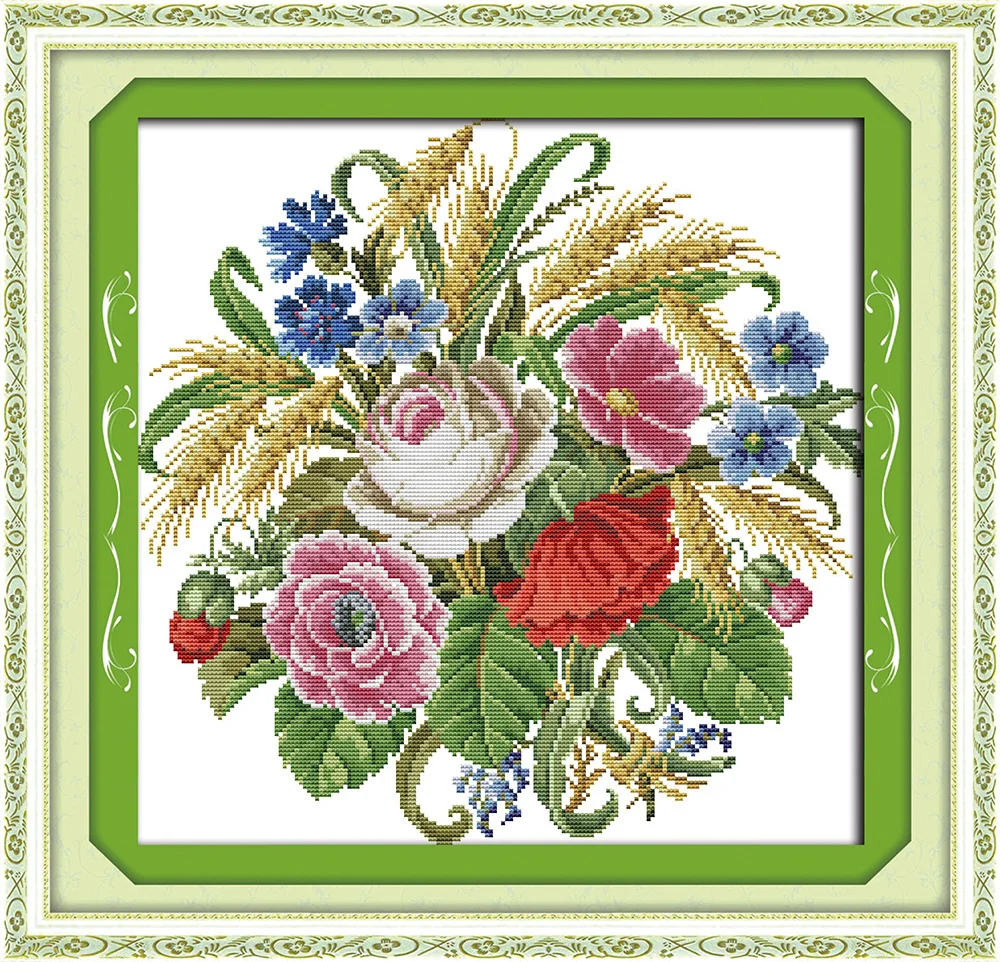 A bouquet of roses cross stitch kit aida 14ct 11ct count printed canvas stitches embroidery DIY handmade needlework
A bouquet of roses cross stitch kit aida 14ct 11ct count printed canvas stitches embroidery DIY handmade needlework