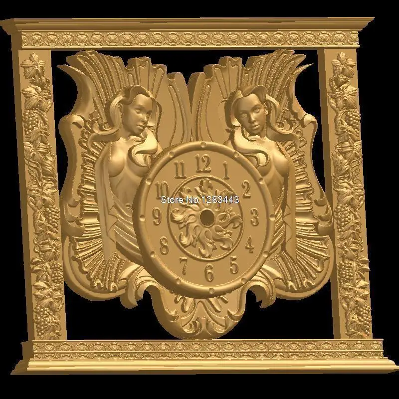 Exclusive artcam relief model for cnc in STL file format Clock_Mental_Clock_with_Lady_Exclusive
Exclusive artcam relief model for cnc in STL file format Clock_Mental_Clock_with_Lady_Exclusive