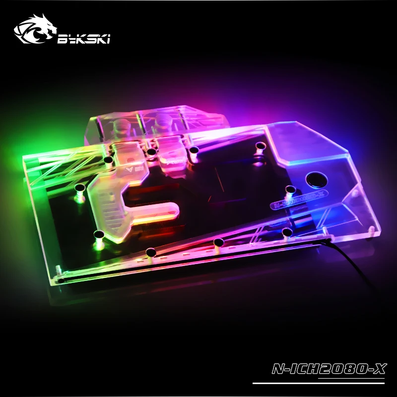 Водяной блок Bykski для INNO GeForce RTX2080/RTX 2070 кулер видеокарты с полным покрытием головка