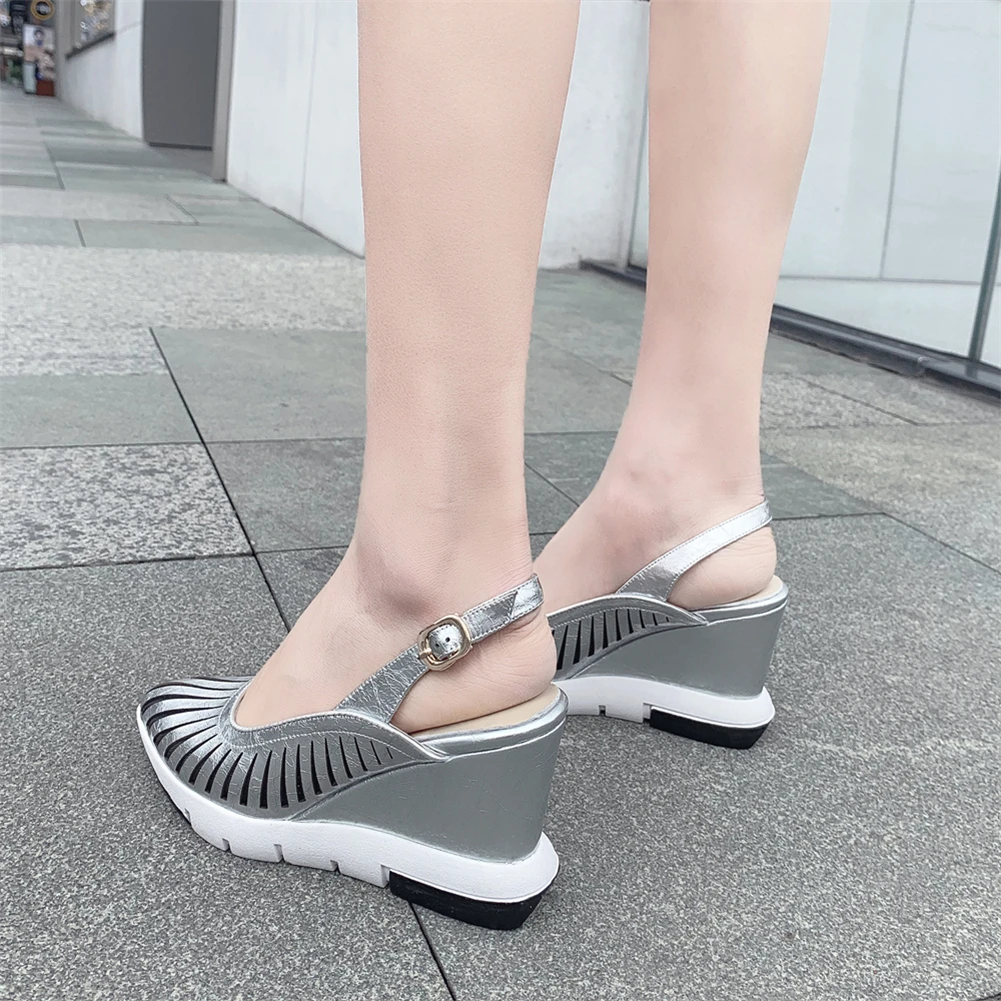 KarinLuna 2019 Luxury Leisure Genuine Leather Sandals Women Shoes Woman Summer Wedges High Heels Leisure Sandals
KarinLuna 2019 Luxury Leisure Genuine Leather Sandals Women Shoes Woman Summer Wedges High Heels Leisure Sandals