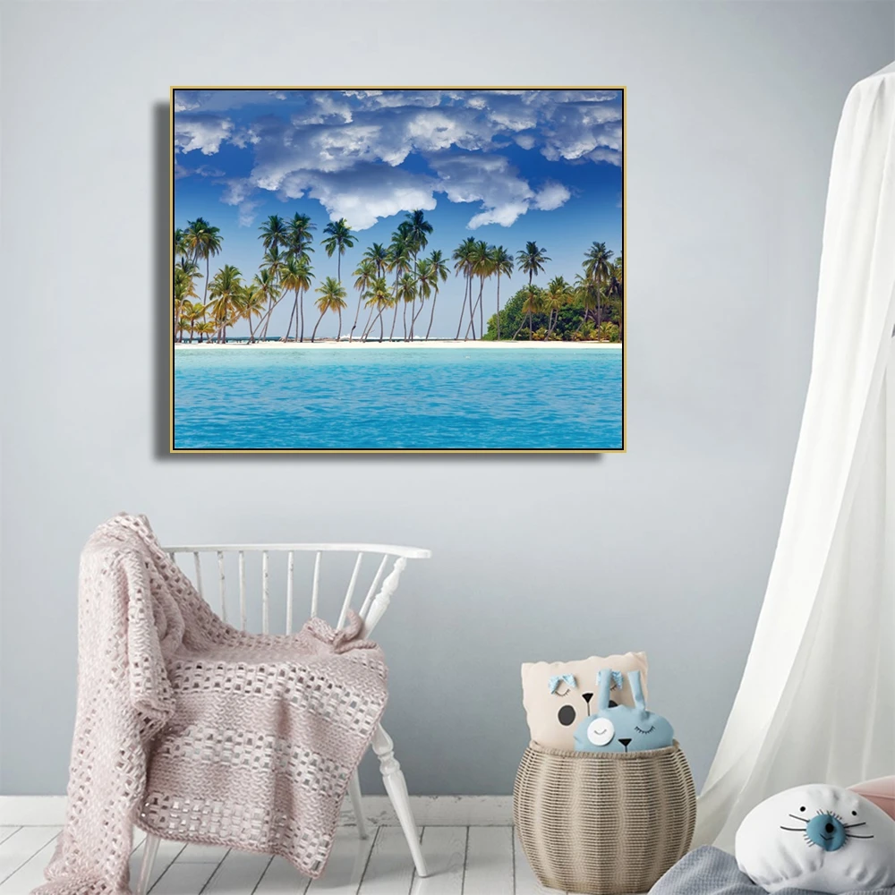 Laeacco Canvas Calligraphy Painting Seaside Posters and Prints Palm Trees Sky Wall Artwork Pictures for Living Room Home Decor
Laeacco Canvas Calligraphy Painting Seaside Posters and Prints Palm Trees Sky Wall Artwork Pictures for Living Room Home Decor
