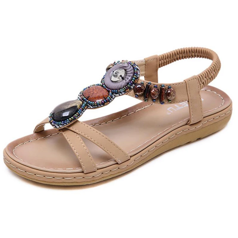2019 New Summer Flat Sandals Female String Bead Bohemian Style Casual Seaside Holiday Women Sandals Plus Size Beach Shoes XL368
2019 New Summer Flat Sandals Female String Bead Bohemian Style Casual Seaside Holiday Women Sandals Plus Size Beach Shoes XL368