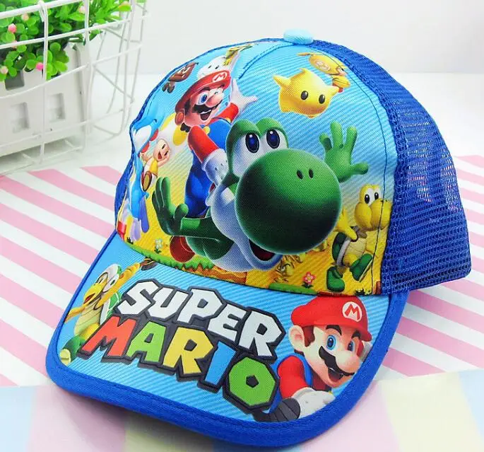 1 шт. мультяшная модная шляпа от солнца в стиле Super Mario Повседневная Бейсболка для