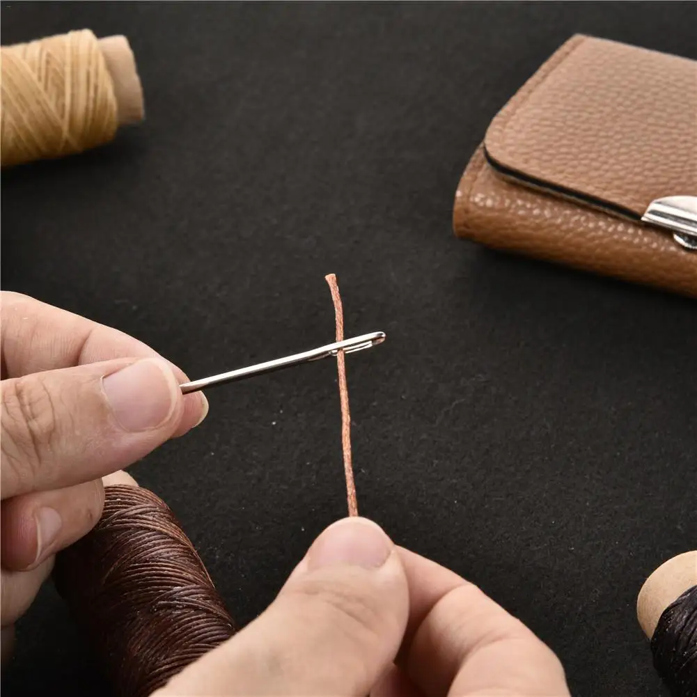 Waxed Thread 150D Sewing Stitching Thread For Leather With Large-Eye Stitching Needles For Leather Projects
Waxed Thread 150D Sewing Stitching Thread For Leather With Large-Eye Stitching Needles For Leather Projects