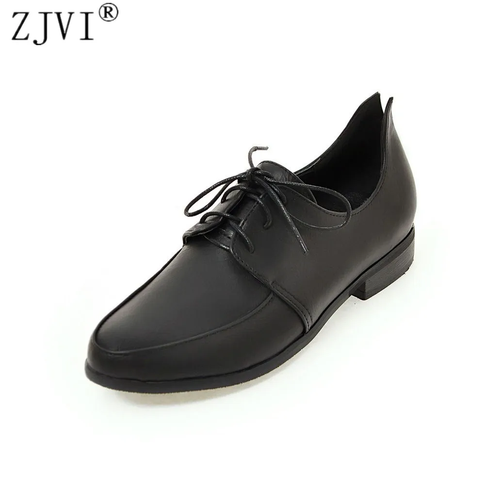 ZJVI Women Spring Autumn Flat Shoes Woman Round Toe Flats Ladies women's Female Lace Up Casual Shoes 2021 Square Heels Shoes
ZJVI Women Spring Autumn Flat Shoes Woman Round Toe Flats Ladies women's Female Lace Up Casual Shoes 2021 Square Heels Shoes