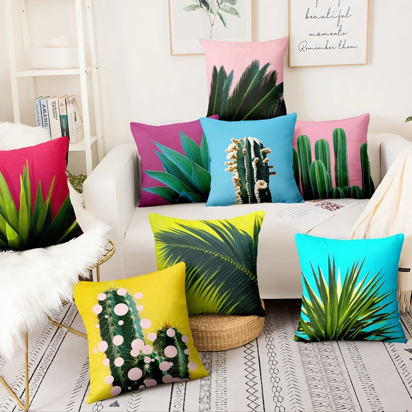 Tropical Cactus Plant Printed Cushion Decorative Pillow Fresh Green Pillowcase Home Decor Sofa Throw Pillow Almofadas Decorativa
Tropical Cactus Plant Printed Cushion Decorative Pillow Fresh Green Pillowcase Home Decor Sofa Throw Pillow Almofadas Decorativa
