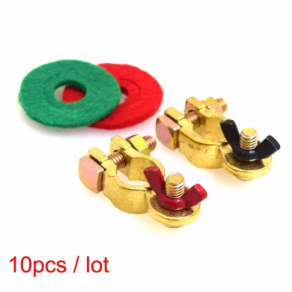 10 Pcs Pure Bronze Battery Terminal Kit with Battery Corrosion Terminal Protectors - Marine Featured Coated Wing Nuts 17mm 200A
10 Pcs Pure Bronze Battery Terminal Kit with Battery Corrosion Terminal Protectors - Marine Featured Coated Wing Nuts 17mm 200A