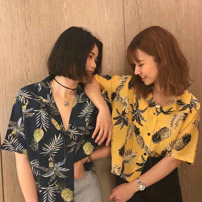 Women Hawaiian Style Vintage Button Print Coconut Tree Shirt Loose Fashion Casual Short Sleeve Chiffon Shirts
Women Hawaiian Style Vintage Button Print Coconut Tree Shirt Loose Fashion Casual Short Sleeve Chiffon Shirts