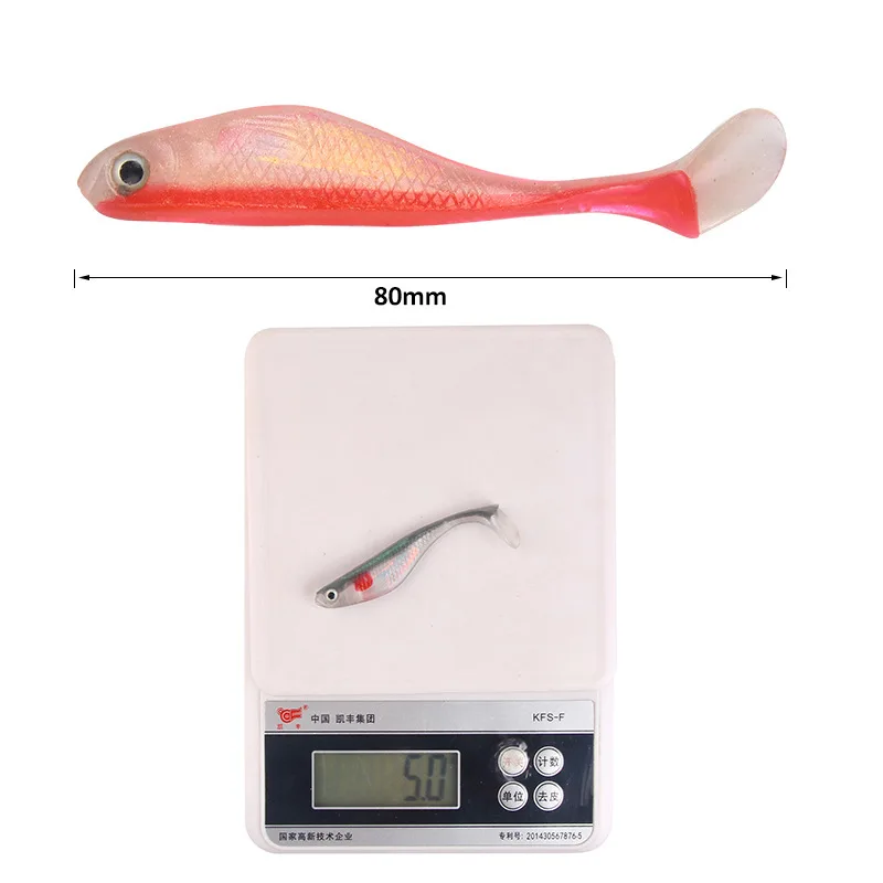 1 шт. горячая распродажа бионическая мягкая рыболовная приманка смешанные цвета