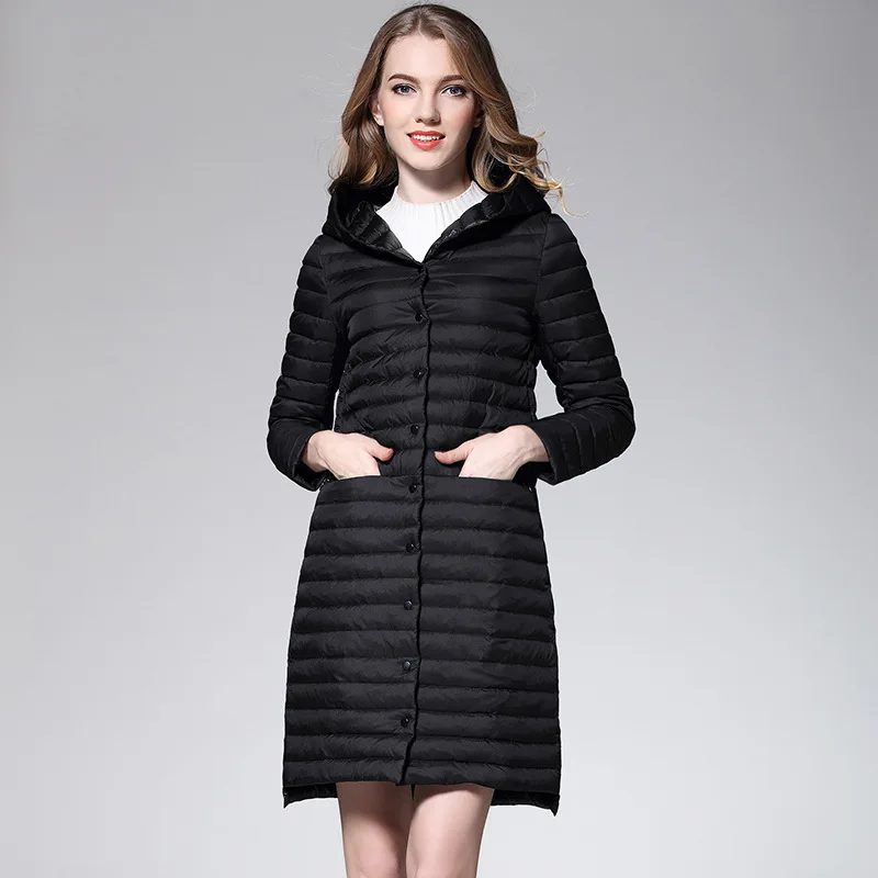 Women black Ultra Light Down Jacket Autumn Winter Warm White Duck Down Parkas Long Hooded Thin Lightweight Coat big Size clothes
Women black Ultra Light Down Jacket Autumn Winter Warm White Duck Down Parkas Long Hooded Thin Lightweight Coat big Size clothes