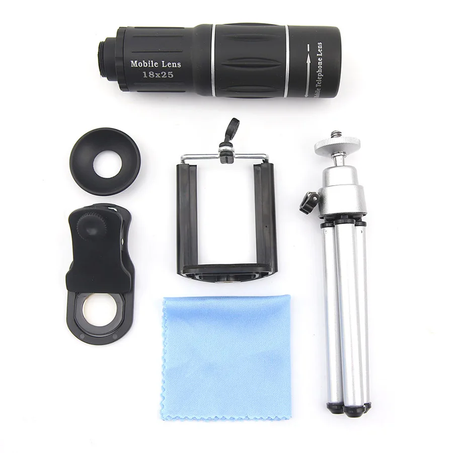 18X Zoom Optical Telephoto Lens Phone Camera Lens HD 18x25 Monocular Telescope Universal for iPhone Xiaomi Samsung with Tripod
18X Zoom Optical Telephoto Lens Phone Camera Lens HD 18x25 Monocular Telescope Universal for iPhone Xiaomi Samsung with Tripod